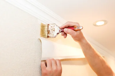Pose de papier peint à Counozouls — revêtements muraux et toiles de verre
